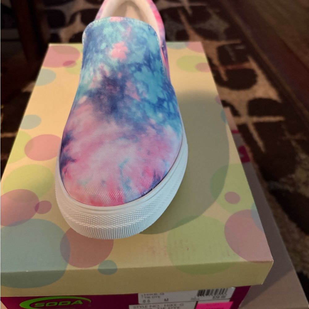 Soda Woman’s Colorful Slip-On Sneakers